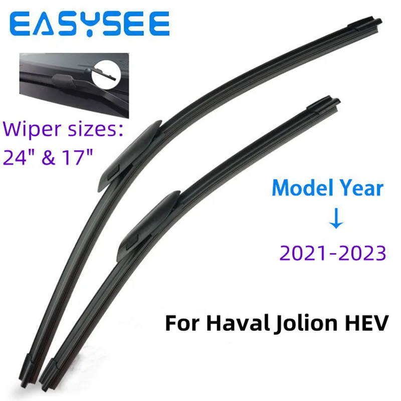 

Front Rear Wiper Blades Set For Haval Jolion 2021 2022 2023 Jolyon HEV Hybrid Windshield Windscreen Accessories Brushes Window