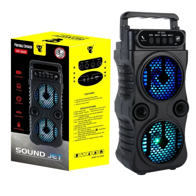 Wireless Karaoke Microphone Bluetooth Speaker Handheld Portable Speaker KTV  Player with Dancing Sound Card with Sound Effects