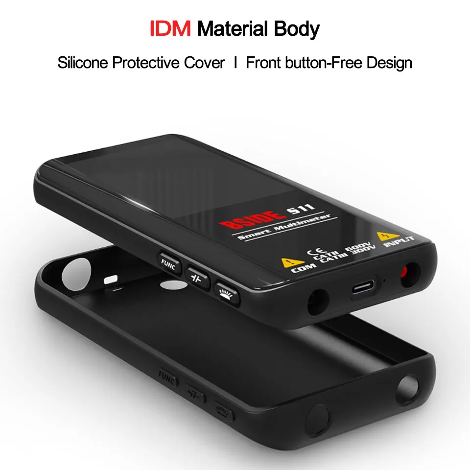 BSIDE Digital Multimeter Smart Electrician Tester USB Charge T-RMS DC AC Voltage Capacitance Ohm Hz NCV Professional Multitester