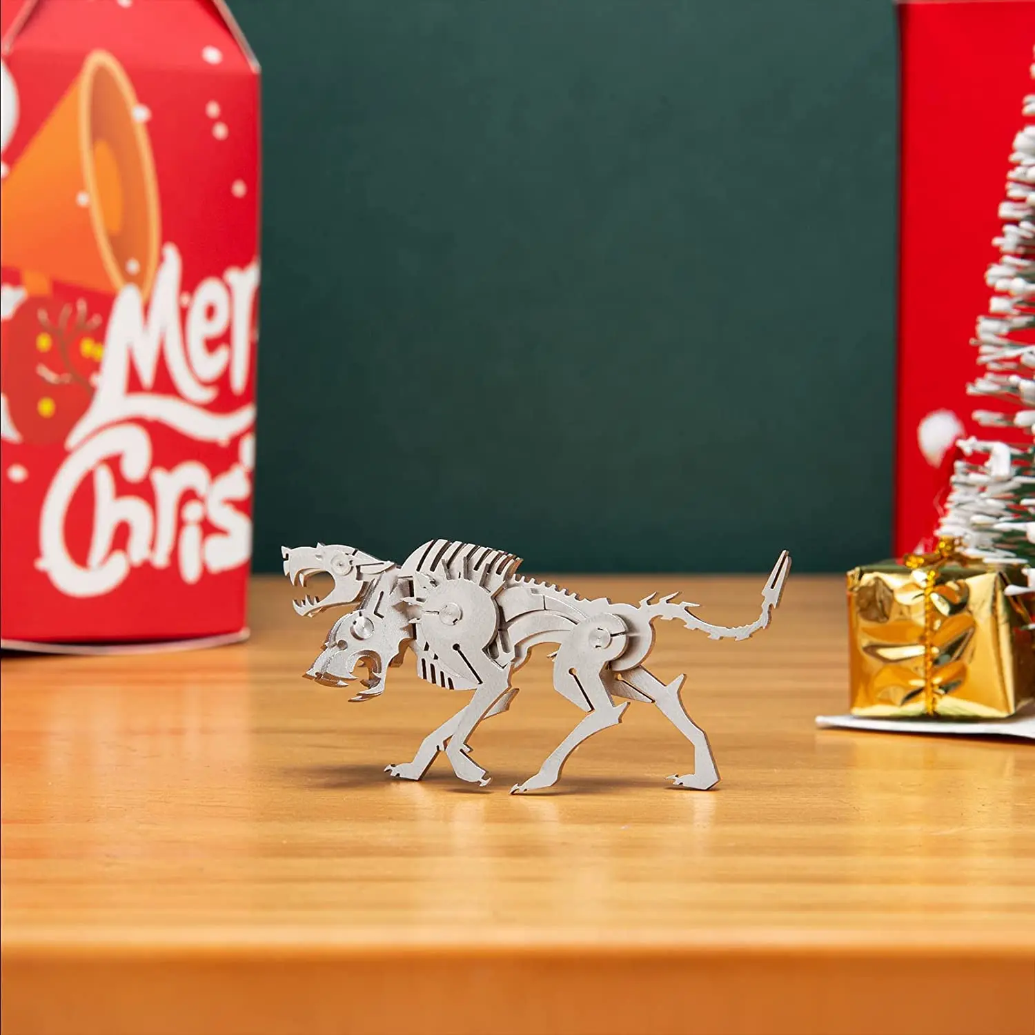 Steel demon animal animal zodiac god stainless steel metal DIY assembling model three-dimensional jigsaw mini ornaments 2