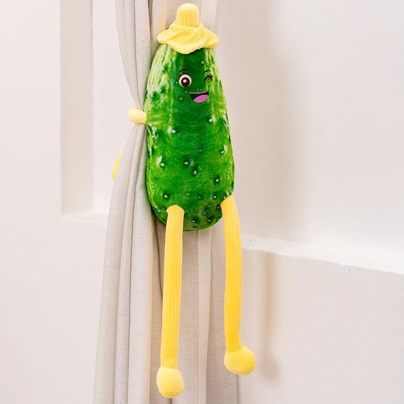 Creative Huge Funny Cucumber Plush Pillow Toy Anime Stuffed Plants Vegetable Plushies Doll Cushion Cute Soft Kids Girls Toys