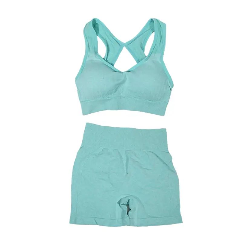 Womens Yoga Set - Fitness Vest  Shorts for Running and Workouts