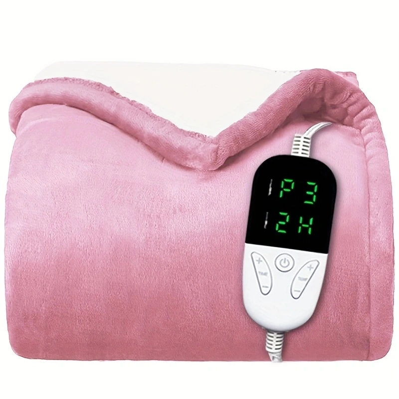 150*180cm Heated Blanket-Electric Blanket Soft Heated Throw Blanket with 6 Heating Levels & 4 Hours auto-Off electric heating blanket