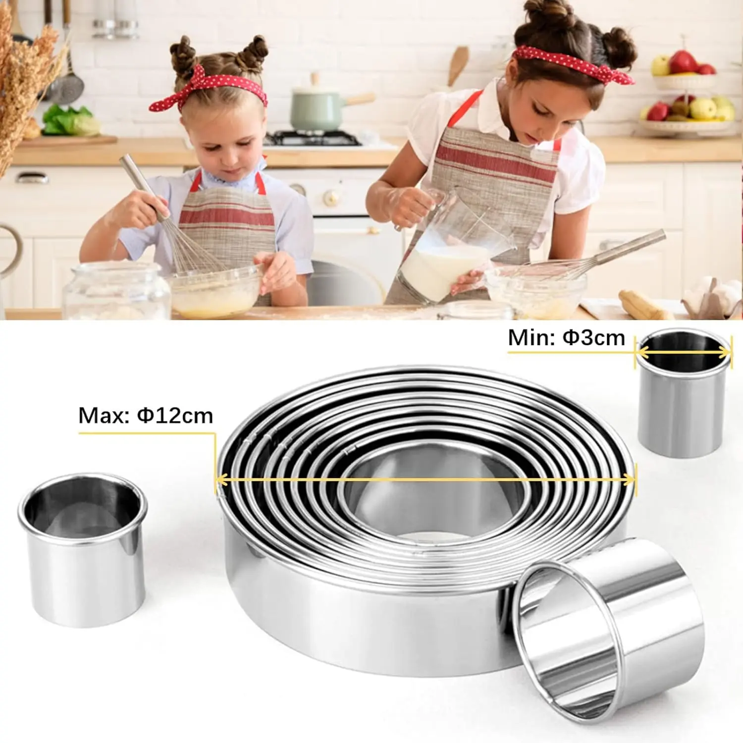 Cookie Cutter 12PCS Mini Biscuit Cookie Cutter Set Professional Materiel Patisserie Cake Accessory Pastry Utensil Baking Mold Cookie Mould