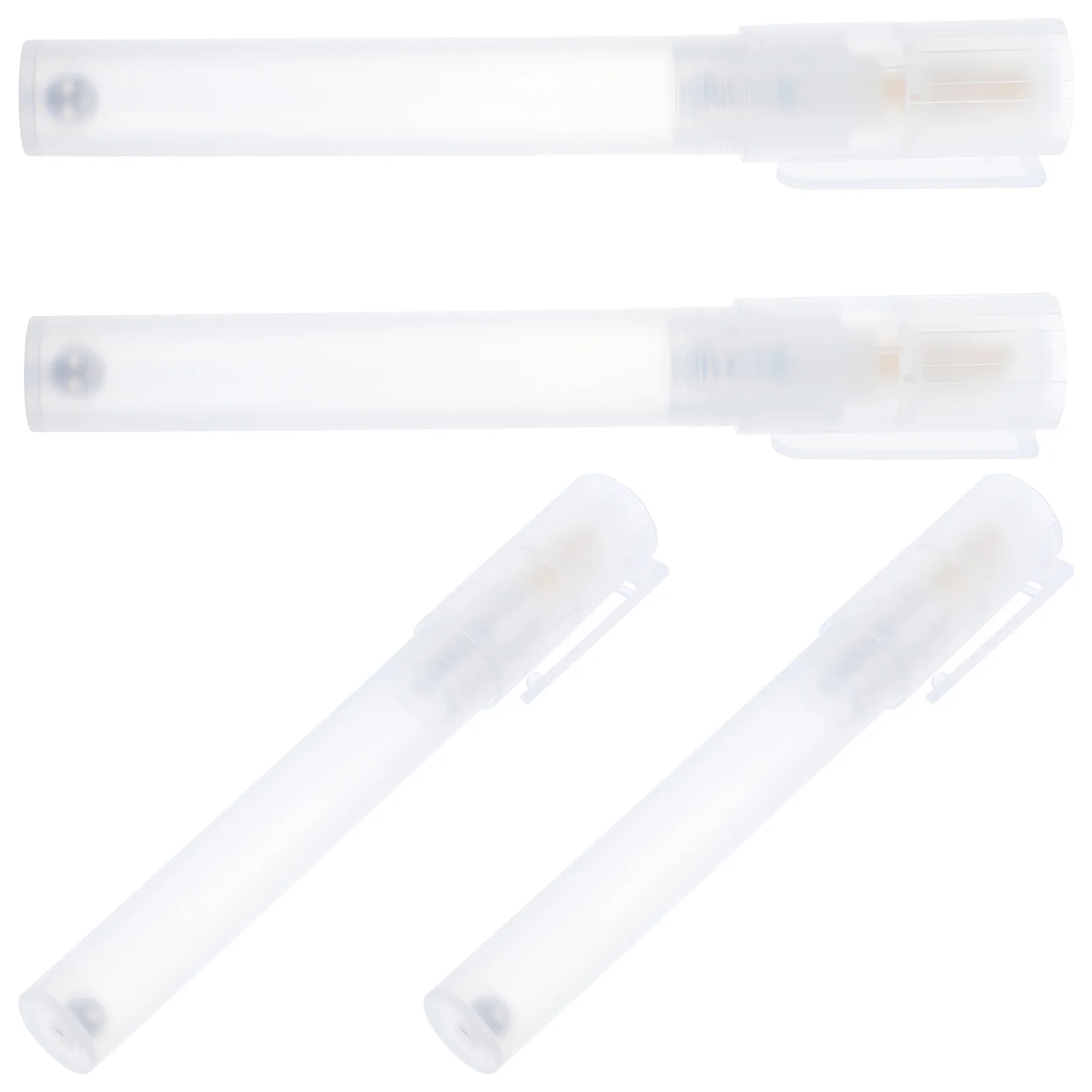 2x2sizes Plastic Empty Pen Rod Refillable Paint Pen Shell Barrels Tube for Graffiti Pen Liquid Chalk Markers Round Tip