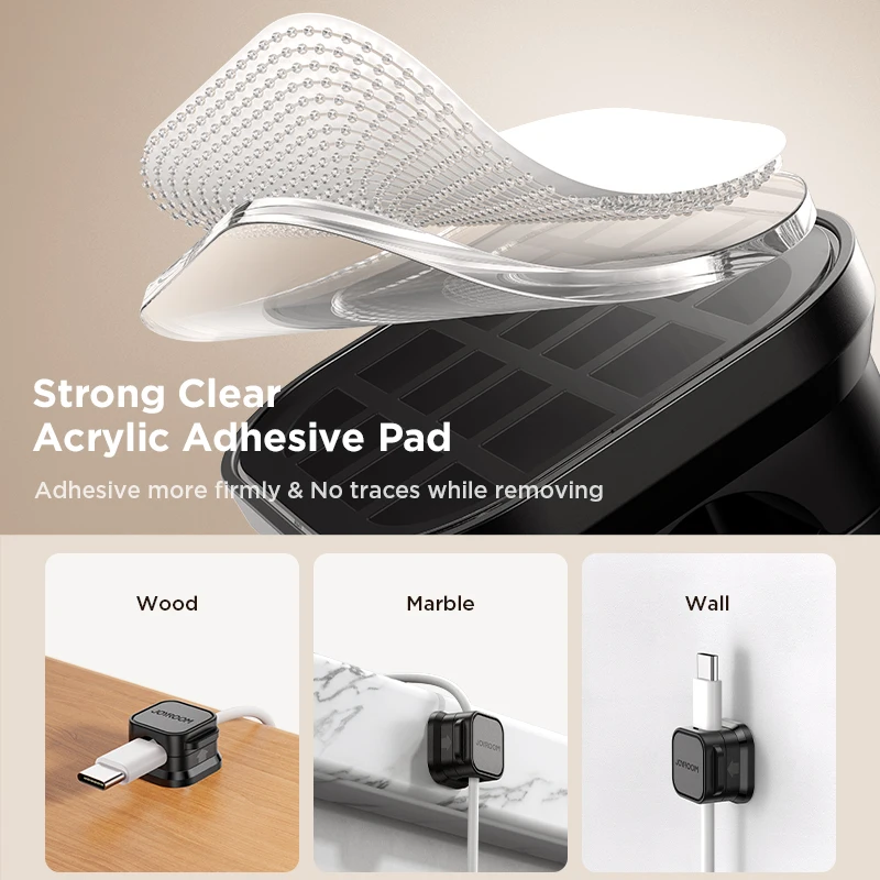 Cable Organizer Magnetic Cable Clips 3/6 PCS Smooth Adjustable Cord Keeper Under Desk Holder Management cable management bracket