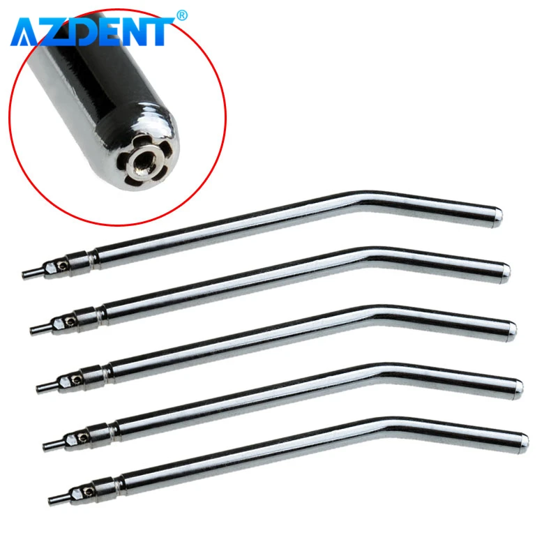 AZDENT 5PCS ugelli a spruzzo dentale punte materiale in rame sterilizzabile per strumento di odontoiatria per siringa ad aria e acqua a 3 vie