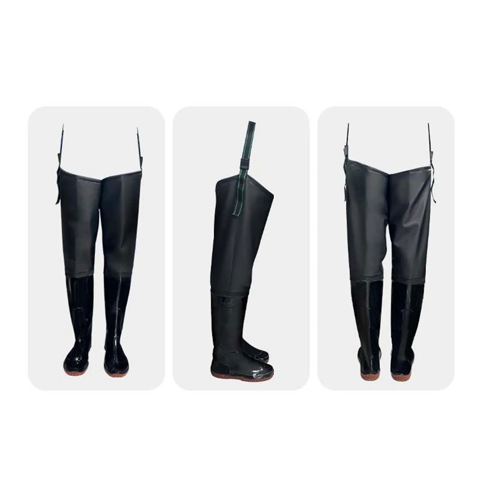 Fishing Waders Insulated Water Resistant Lightweight Thigh Waders with Nonslip Boots for Kayaking Gardening Hunting Agriculture Fishing Waders Insulated Water Resistant Lightweight Thigh Waders with Nonslip Boots for Kayaking Gardening Hunting Agriculture