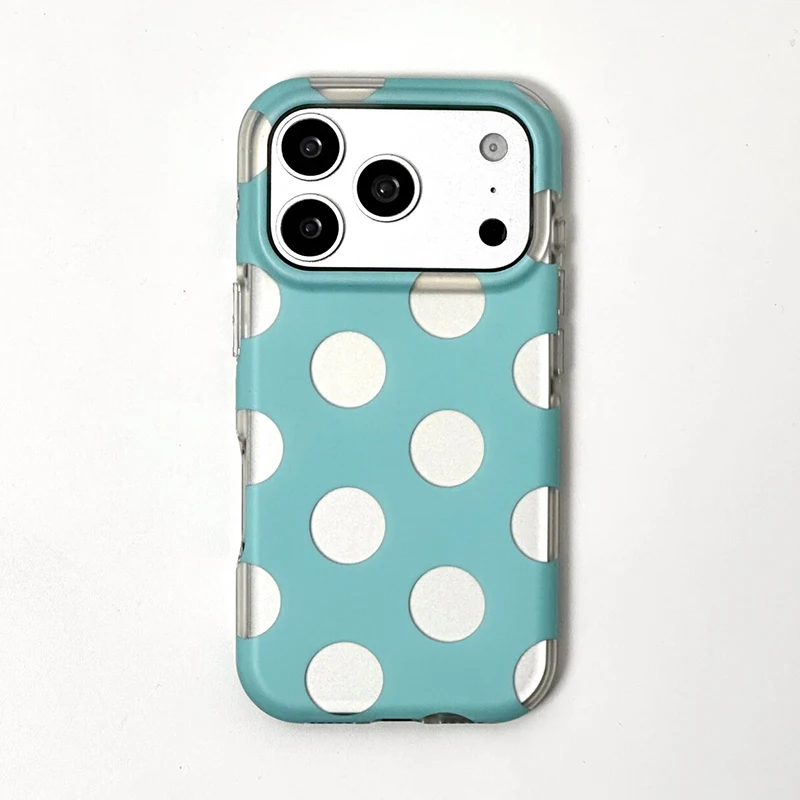Chic Love Polka Dot Textured Soft Silicone Shockproof Phone Case