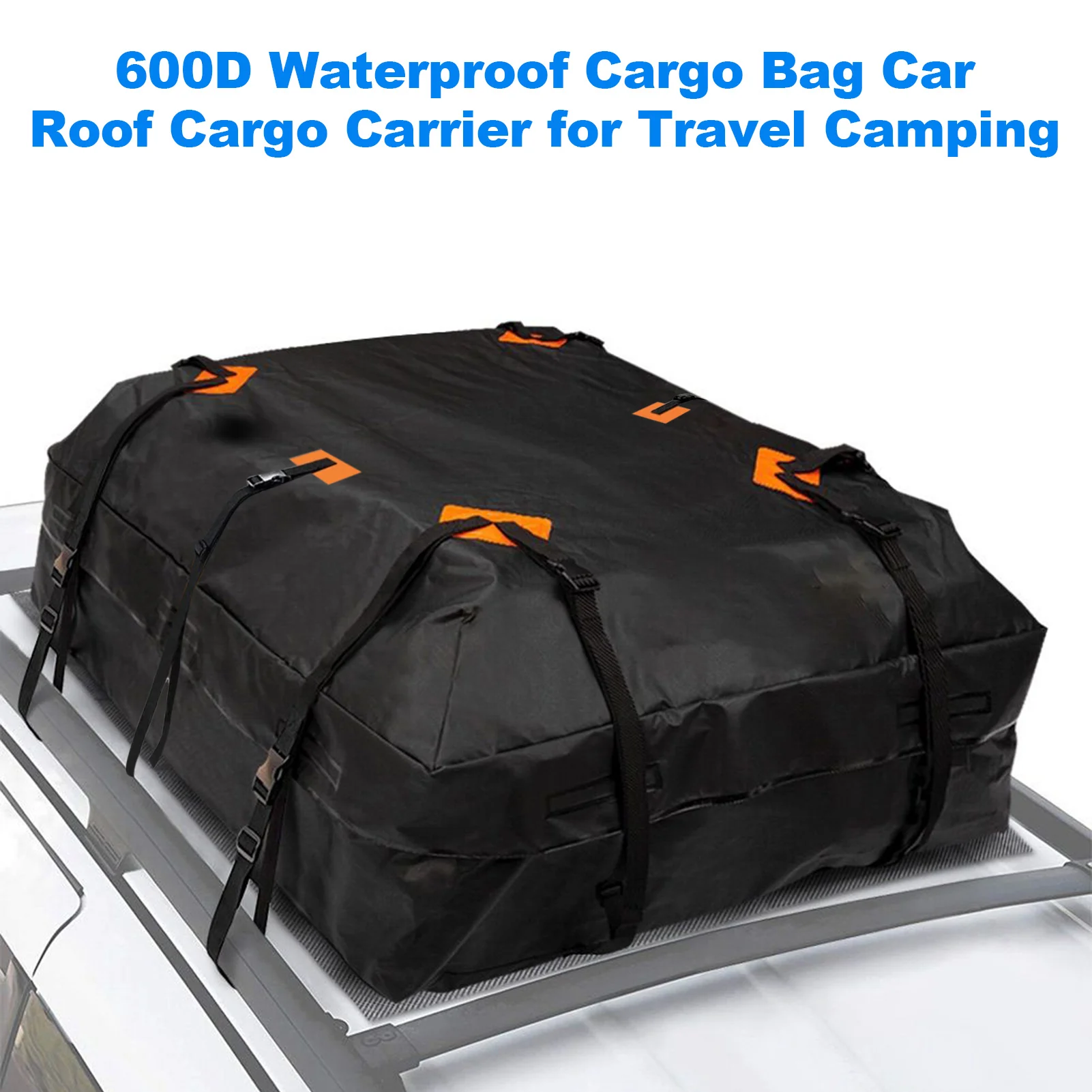600DWaterproofCargoBagCarRoofCargoCarrierUniversalLuggageBag