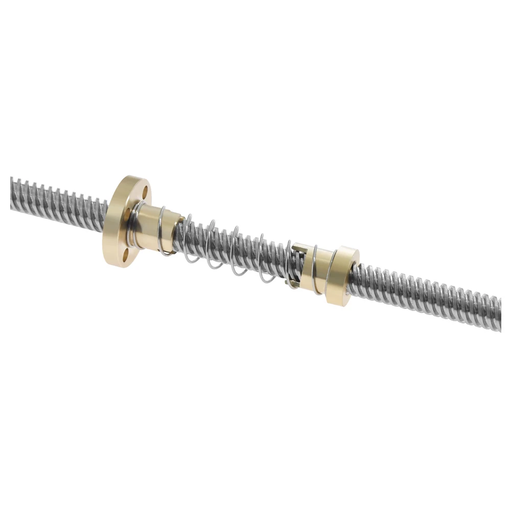 T8 Lead Screw THSL5008D Trapezoidal Lead Screw anti backlash spring
