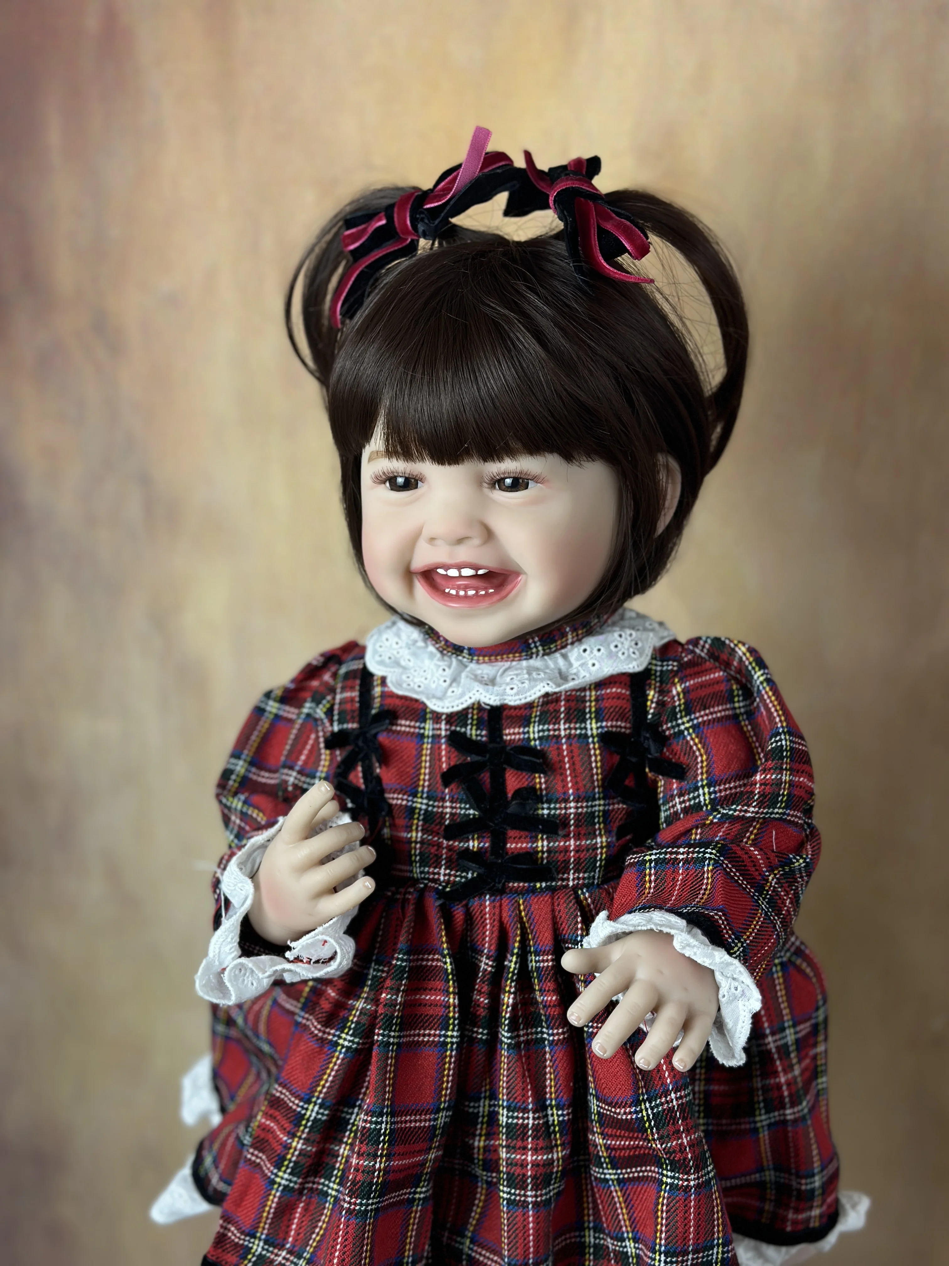 BZDOLL New Face Mila 55 CM Full Silicone Body Realistic Reborn Baby Can Stand Girl Doll Princess Toddler Bebe Birthday Gift 5