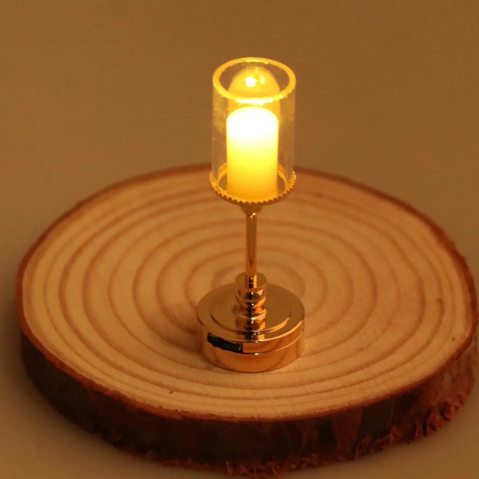 

1:12 Scale Dollhouse Candle Lamp Accessories Toy Life Scene Furniture Ornaments for Living Room Bedroom Home Garden Dining Room
