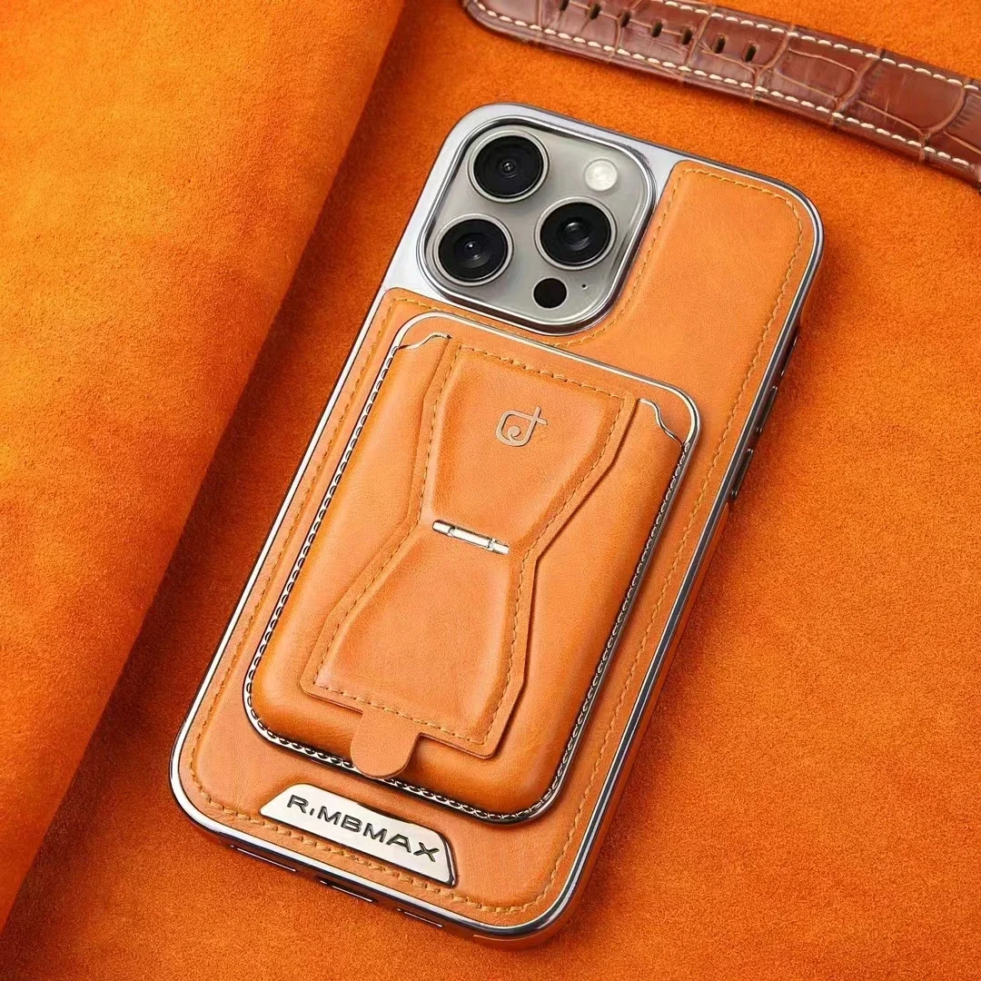 thumbnail image 1 of Leather Wallet Stand Phone Case For Iphone 13 12 14 15 Pro Max 15Plus Phone Card Holder Leather Cover For Iphone 13 14 15 ProMax, 1 of 5