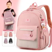 School Backpack for Girls Primary School Student Bag 8-14 Years Children Pink Bookbag Kids Satchels Teenagers Knapsack Mochila 1