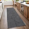 Hallway Carpet Aisle Long Carpest Runway Non-slip Floor Mat Machine Washable Striped Bohemian Style Home Decoration Rug Bedroom 1