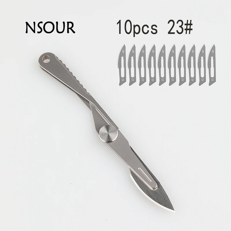 NEW Titanium Alloy Scalpel Fast Open Medical Folding Knife Outdoor