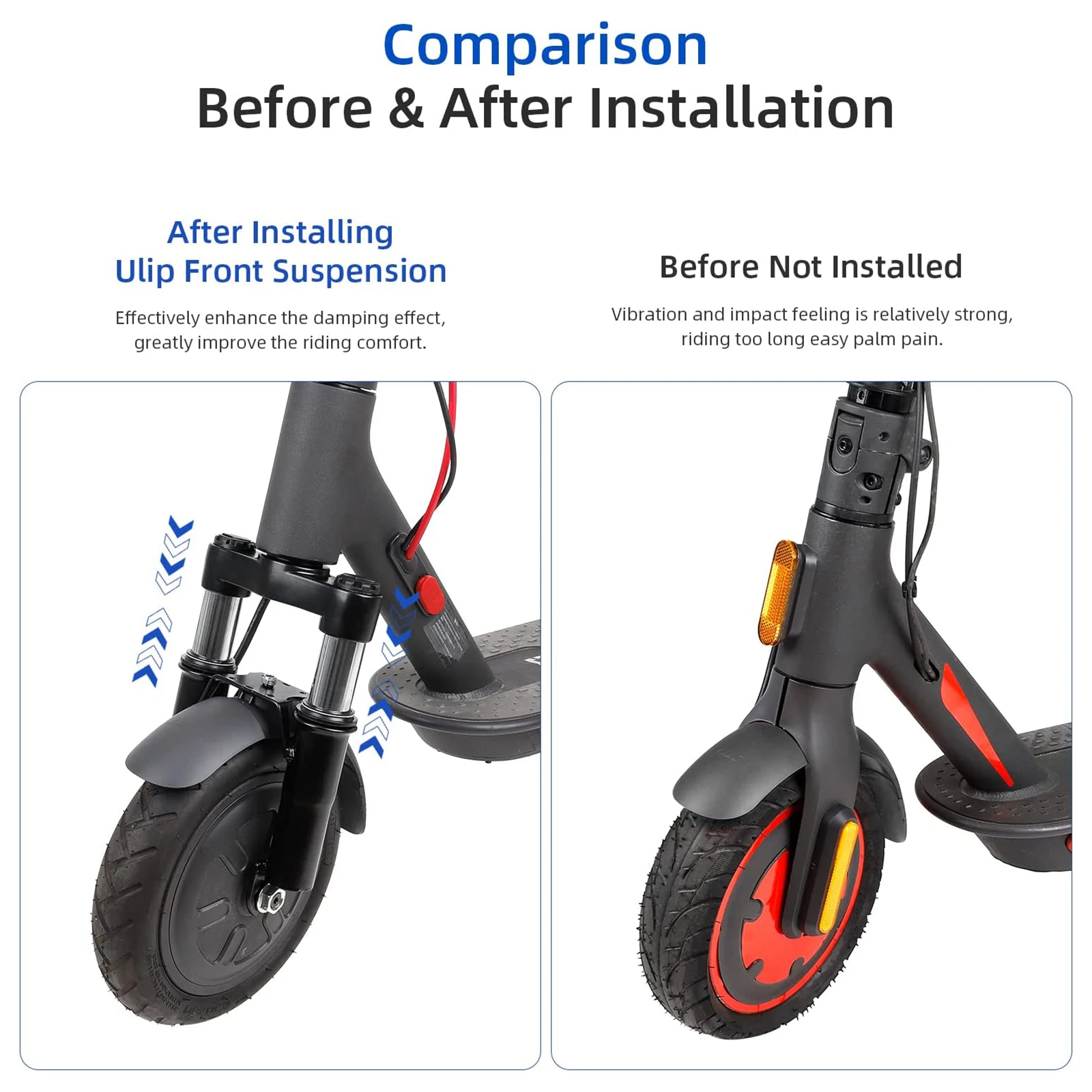 Ubip Scooter aggiornato ammortizzatore anteriore idraulico forcella anteriore ammortizzatore parti accessori per Xiaomi M365/Pro/1S/Mi3