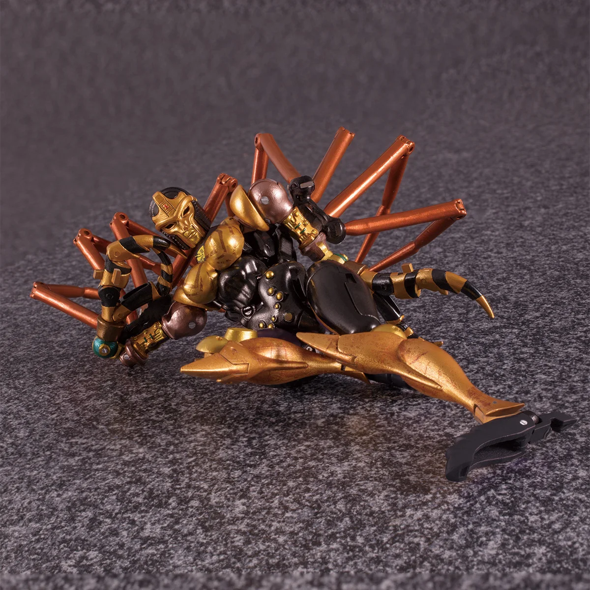 Deformation Toy Warrior Beast Man Red Spider Mp46 Black Widow Mp-46 Model Box
