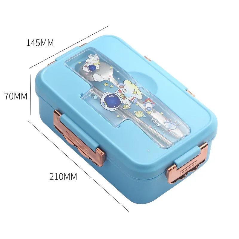 Cute Lunch Box for Kids Girls Boys School Child Leakproof Children's Food Snack Boxes Storage With Compartments Bento Container 2
