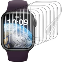 Protecteur d'écran pour Apple Watch 44mm 40mm 45mm 9 8 7 FILM souple HD sans verre protection iwatch série 6 5 4 se 3 41mm 38mm 42mm 1