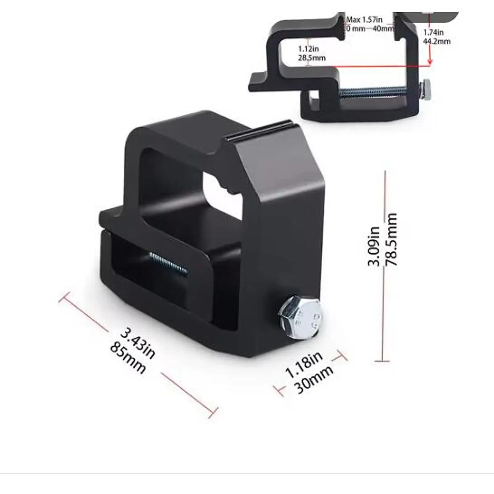 Truck Cap Mounting Clamp Easy to Install Universal Auto Accessories Aluminum Heavy Duty, Directly Replace, Camper Shell Clamp