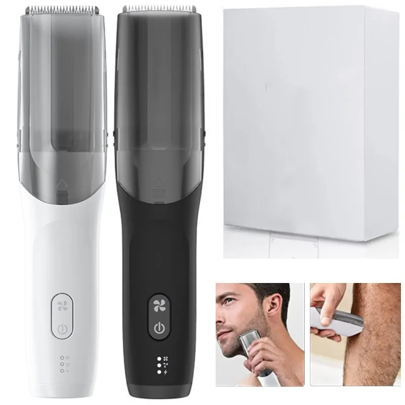 Electric Body Hair Trimmer for Men with Vacuum Replaceable Ceramic ...