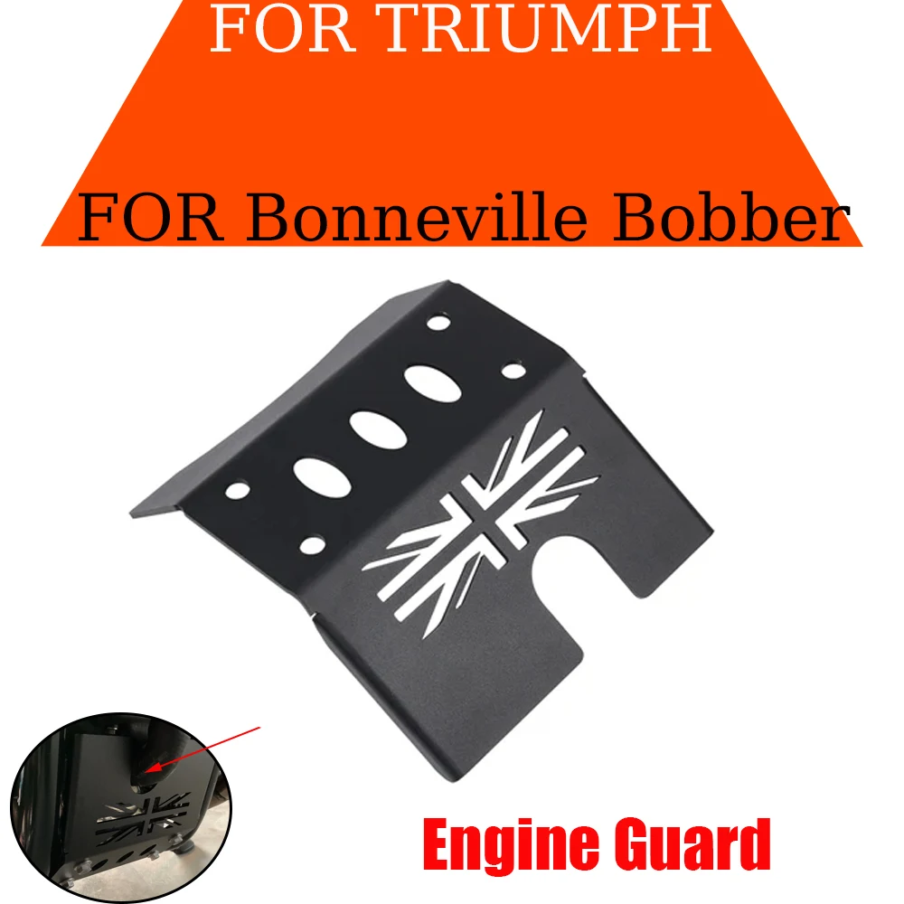 Motorcycle Accessories Engin protection cover for TRIUMPH Bonneville Bobber Black Chassis Under Guard Skid Plate Motorcycle Engine protection cover