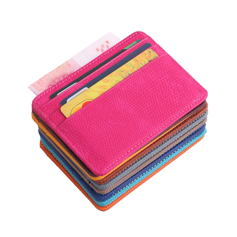 

Ultra-thin Card Holder Mini Wallet Driver License Cover Lizard Pattern Multi Slot Bank Card Package Coin Purse Women Card Bag