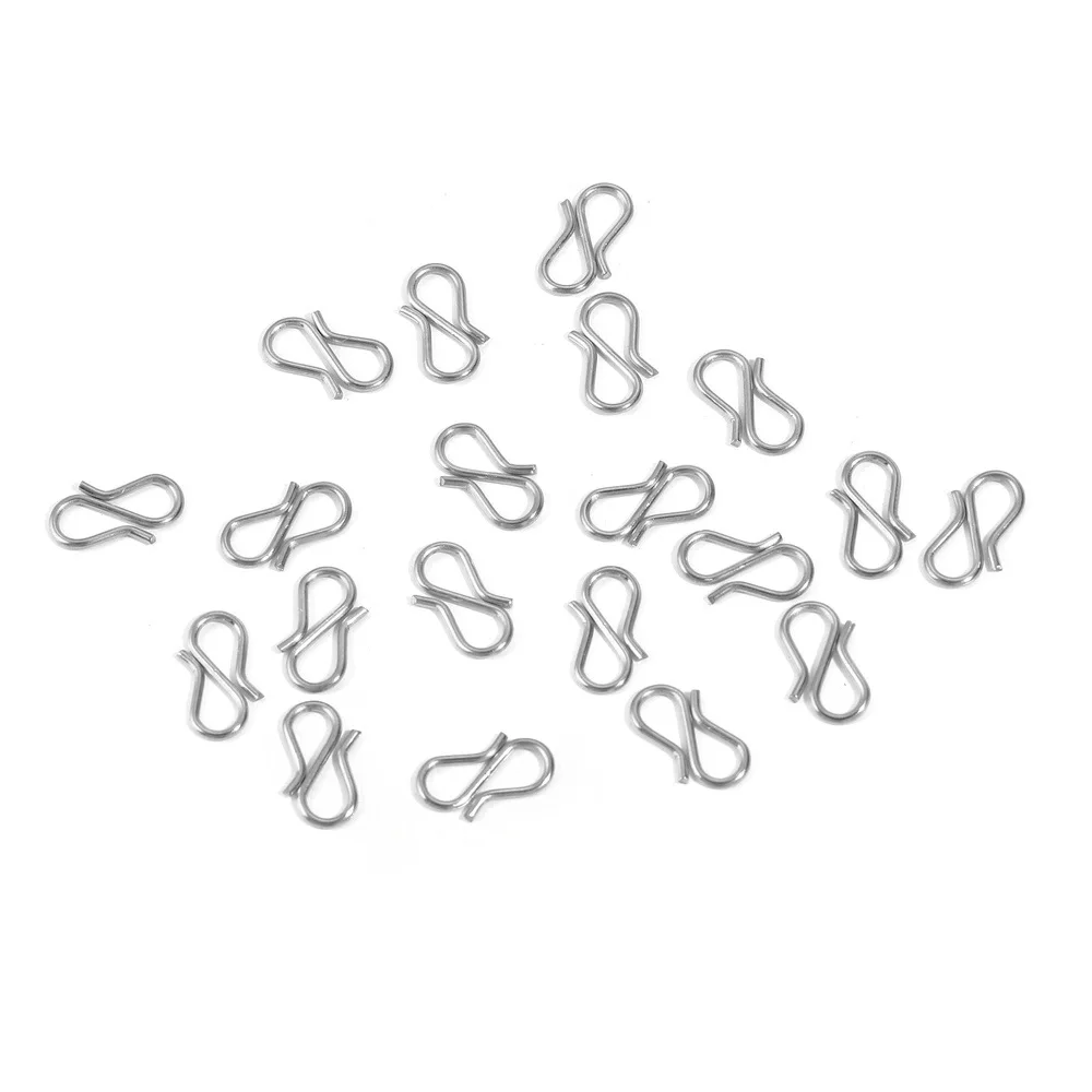 Stainless Steel S-shaped DIY Necklace Clasp Hook 18K Gold Accessories 6