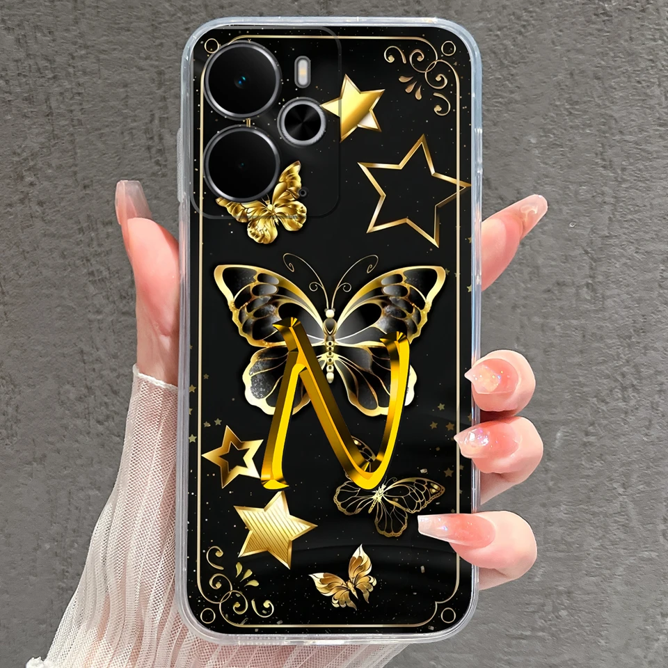 Sparkling Butterfly Shockproof Non-slip Transparent Phone Case Housing