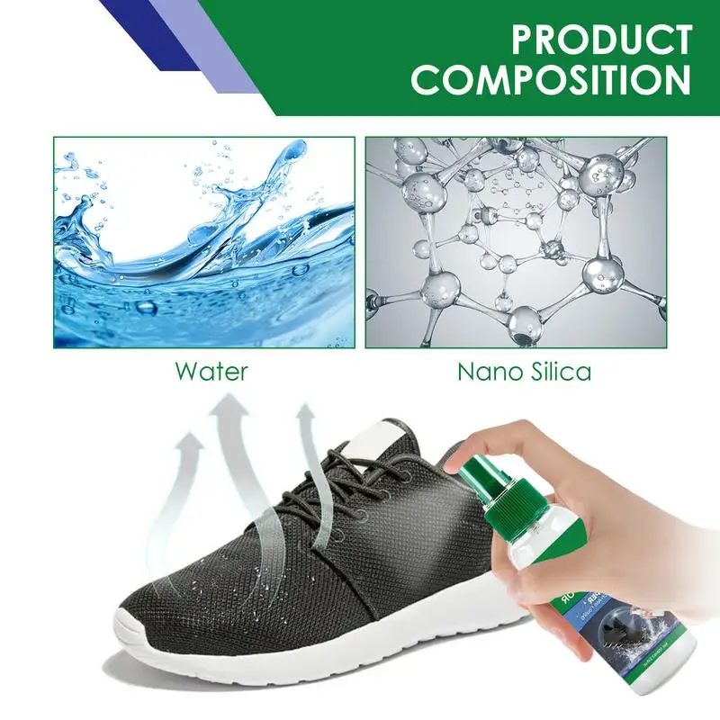 Nano Waterproof Rainproof Spray For Clothes Shoes Stain Resistant Leather Suede Protector Spray Leather Suede For White Shoes
