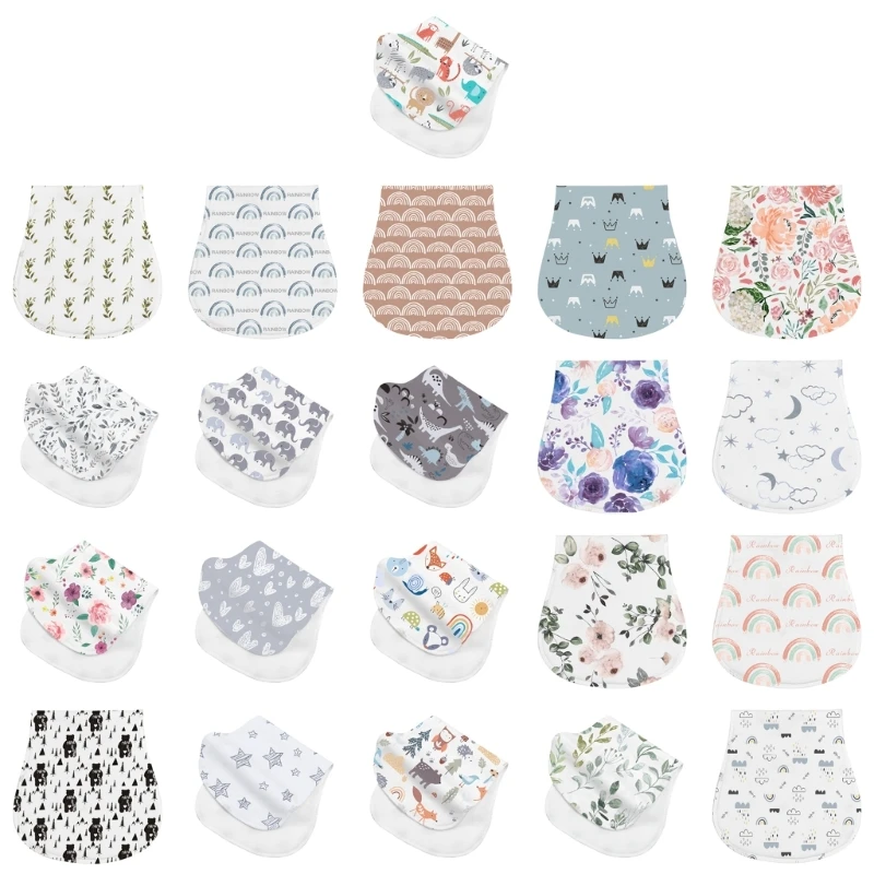 

Burp Cloth for Babies Newborn Bibs Absorbent Baby Feeding Teething Bibs Soft