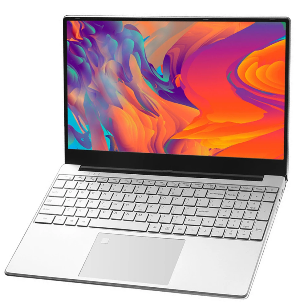 Fingerprint Unlock Intel Laptop 15.6 Inch Windows 10 11 Pro IPS Portable  Laptop 12G RAM 128GB/256GB/512GB/1TB SSD HDMI Notebook