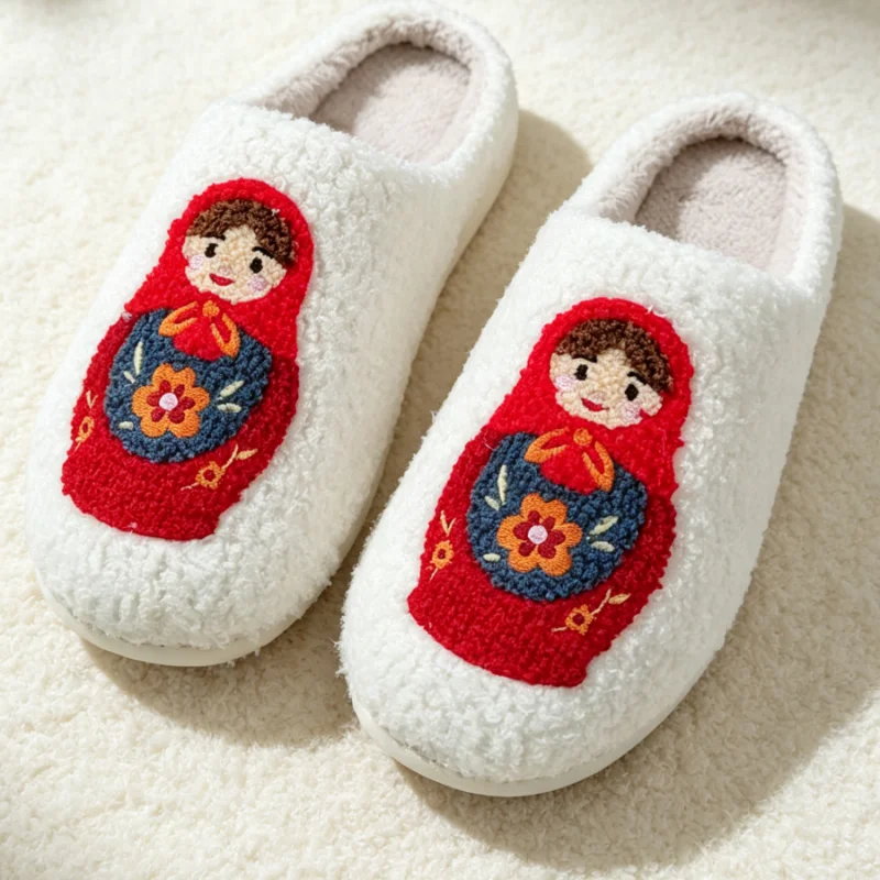 Cozy Cartoon Non-Slip Family Slippers