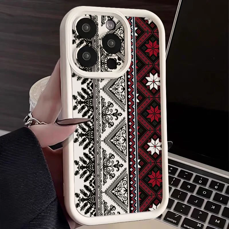 Vintage Totem Pattern Shockproof Soft TPU Phone Case