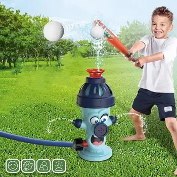 Water Sprinkler For Kids Water Spray Baseball Ball Game Set Water Spray Toy With 4 Water Spray Modes Summer Outdoor Yard Water 3