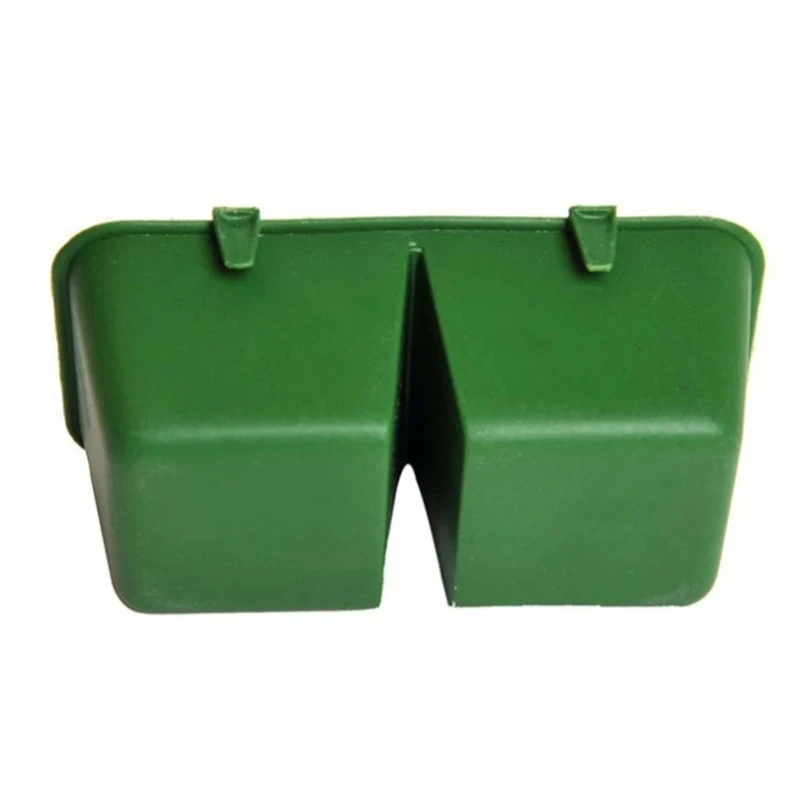 

Y1UB Bird Feeder Cup for Cage Hanging Plastic Conjoined 2 Cups Water Feed Trays for Parakeet for Pigeon Poultry Feeding