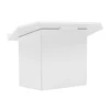 Foldable Tabletop Podium, Portable Desktop Lectern, Teacher Speaker Desk Lectern For Churches, Classrooms, Homes, Schools White 6