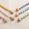 Baby Anti-drop Chain Pacifier Clips Silicone Beads Infant Nipple Appease Soother Chain Clips Dummy Holder Nipple Clip Baby Gift 6