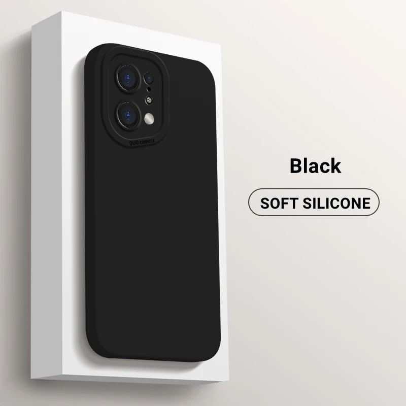 Elegant Shockproof Liquid Silicone Phone Case with Lens Protection