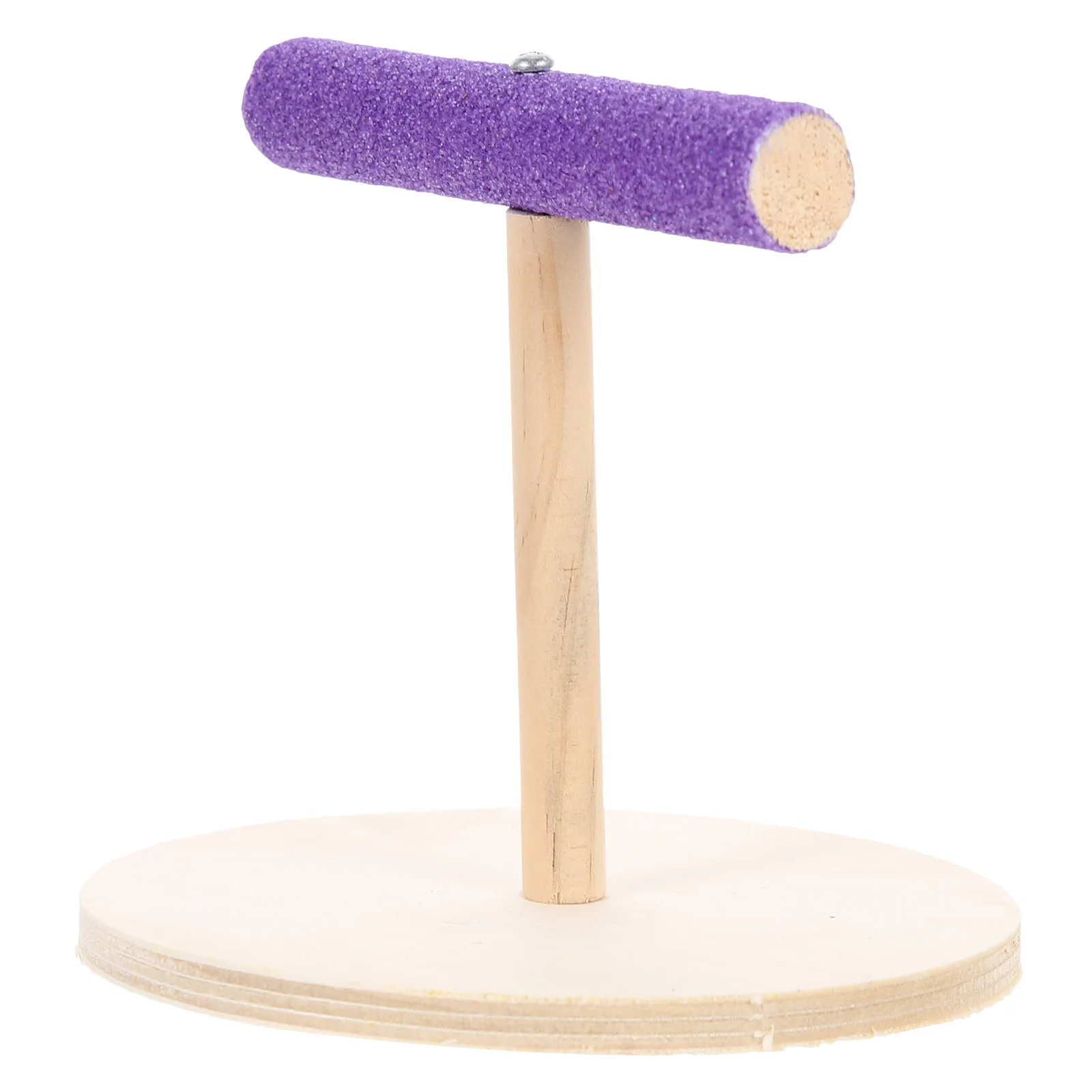 

Parrot Stand Table Top Decor Bird Supply Wooden Plaything Accessory Office Perch Interesting Platform Decorative Toy