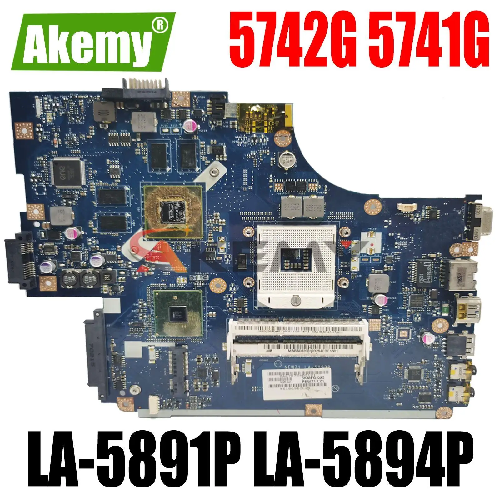 For ACER 5742 5742G 5741 5741G 5552 5552G Notebook Motherboard LA 5891P ...