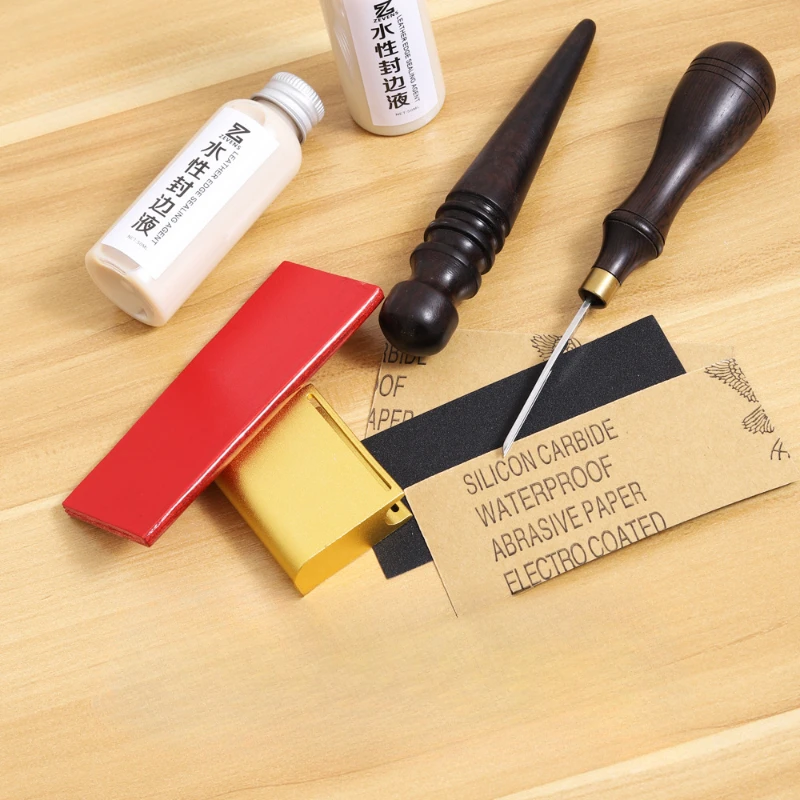50ML Water-based Mild Edge Banding Liquid Vegetable Tanned Leather Leather Edge Polishing Tools