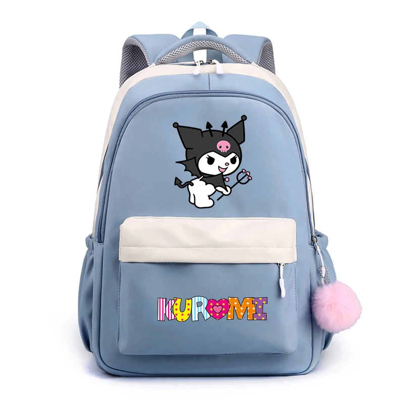 

Kawaii Sanrio Kuromi Backpack Student School Bag Anime Cartoon Bookbag Rucksack Mochilas Teen Girl Schoolbag Women Travel Bags