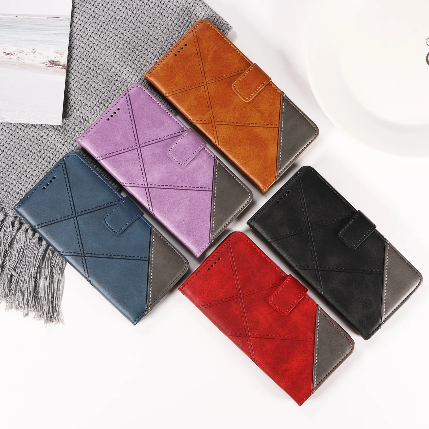 Leather Flip Phone Case For Samsung Galaxy A10S A20S A30 A40 A50S A70 A21 A21S A31 A41 A51 A71 Shockproof Wallet Protect Cover