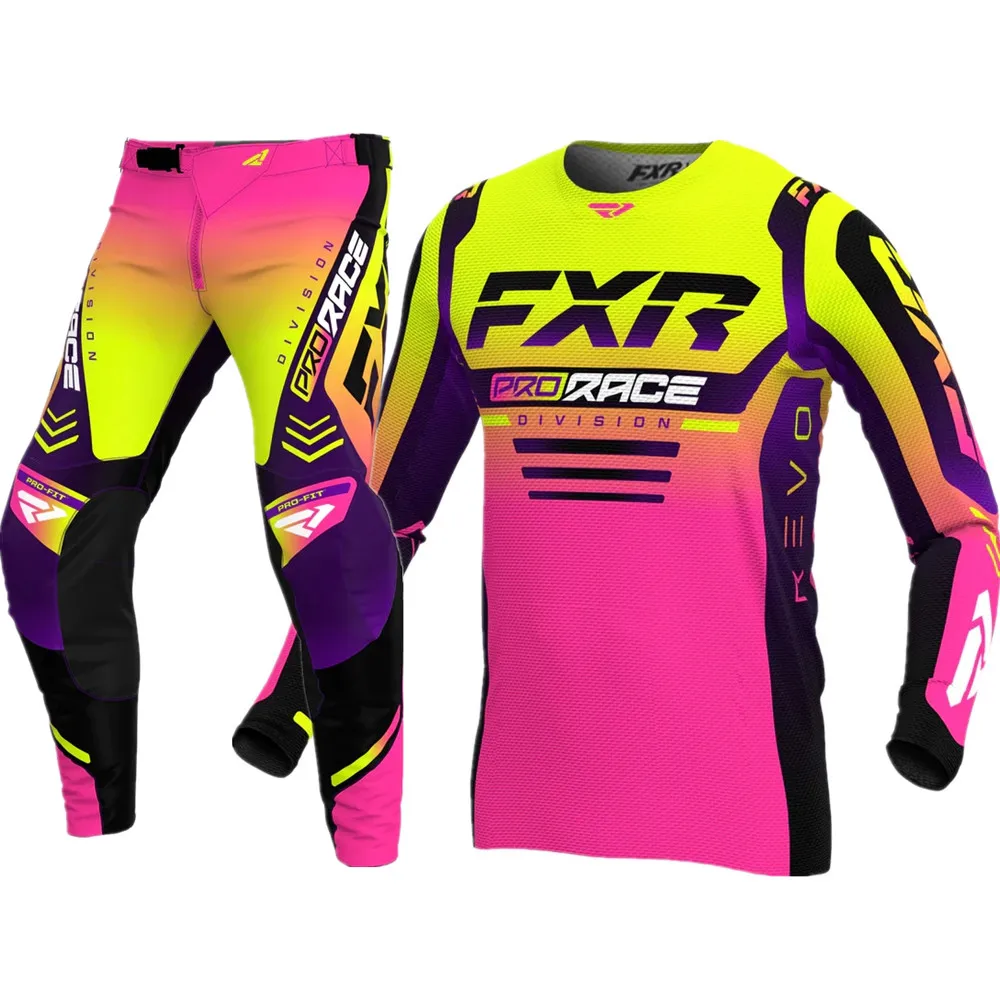 FXR-Conjunto de ropa para motocicleta, Jersey y equipo de Motocross  todoterreno, transpirable, Combo MX, 2024 - AliExpress