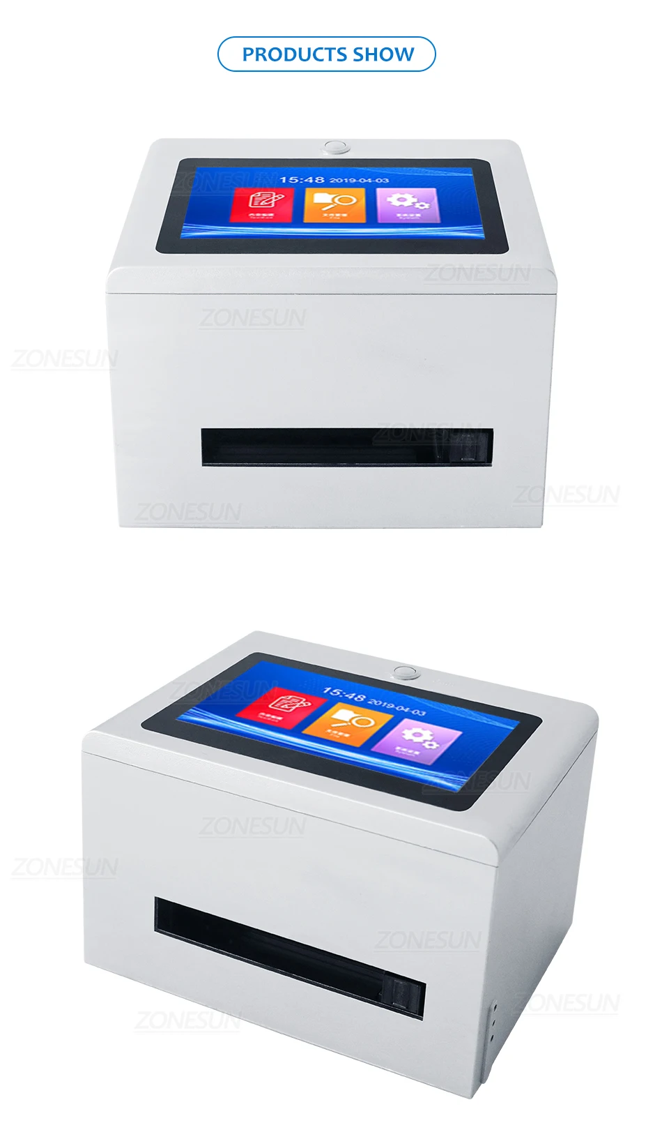 ZONESUN ZS-TIP127 Tabletop Inkjet Date Coding Machine