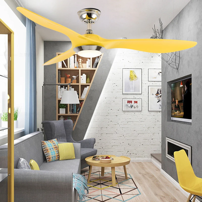 Nordic Ceiling Fan With Lights and Remote Control Modern Fan Lighting Applicable Decor Dining Room Ceiling Childrenroom Lamp