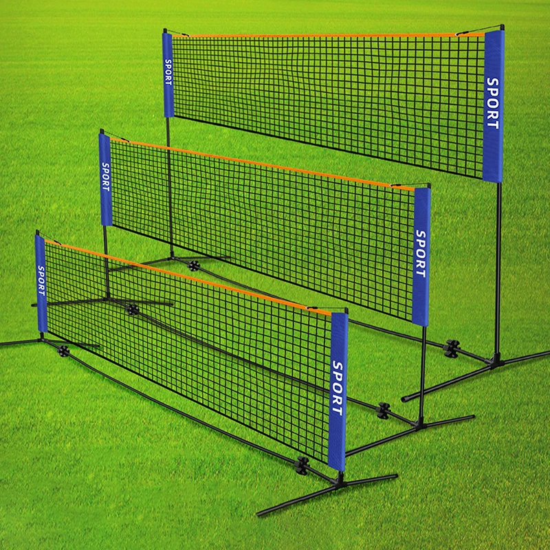 

Portable Folding Standard Professional Badminton Net Indoor Outdoor Sports Volleyball Tennis Training Square Nets Mesh